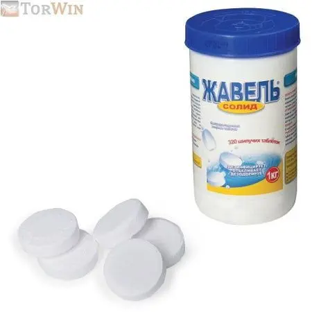 Средство дезинфицирующее 1 кг, ЖАВЕЛЬ СОЛИД, таблетки 320 штук
