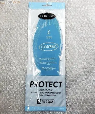 Corbby Protect Стельки хлопковые антибактер латексные