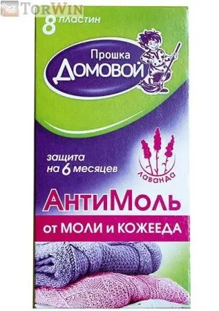 Домовой Прошка. Антимоль, пластины в коробочке