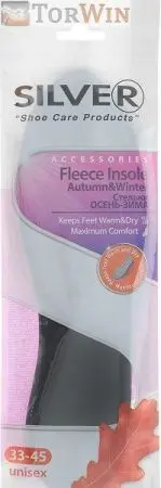 Silver Fleece insole Стельки осень-зима с тканью Polar