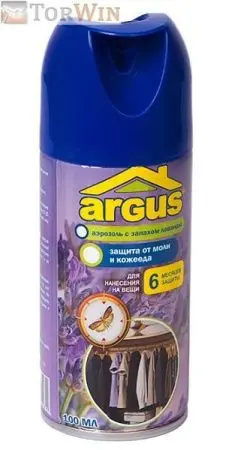 ARGUS Aэрозоль защита от моли и кожееда 100 мл
