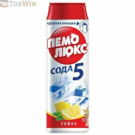 Чистящее средство ПЕМОЛЮКС Сода-5, Лимон, порошок