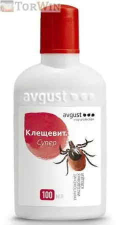 Avgust  Клещевит супер от иксодовых клещей 100 мл